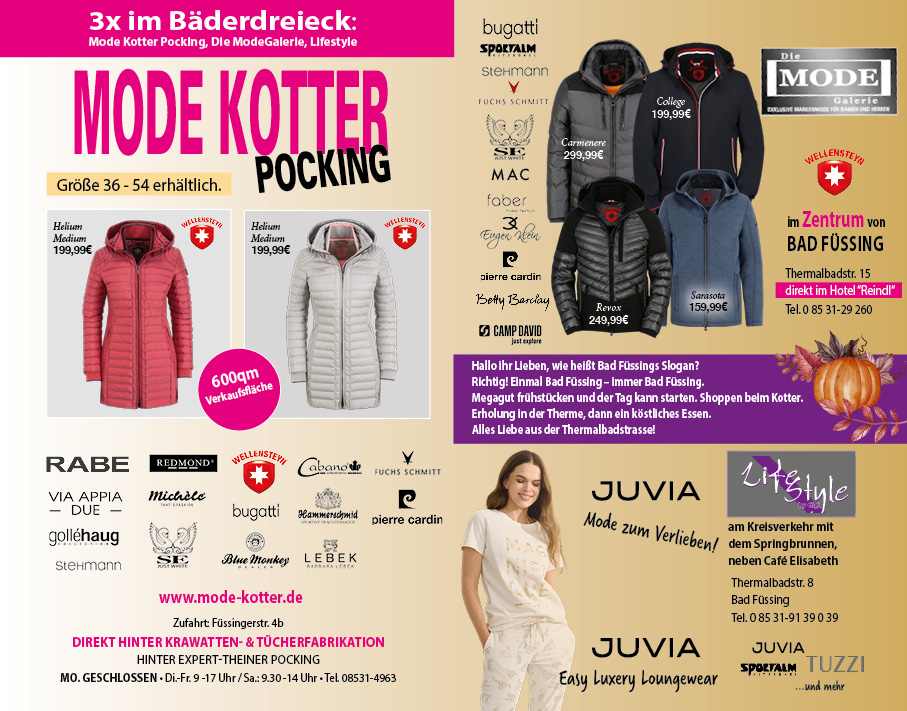 Mode Kotter Angebote Oktober